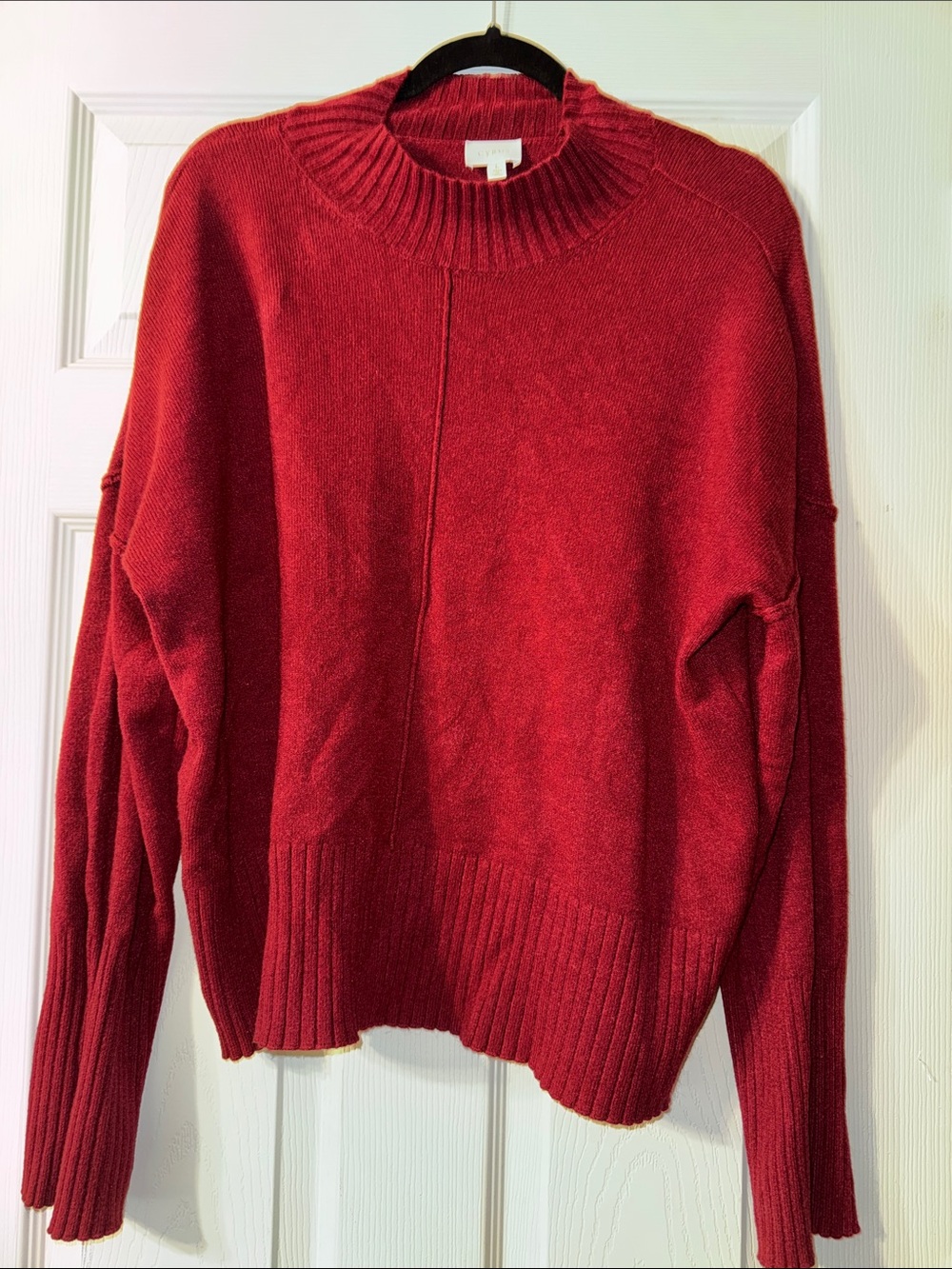 Cyrus Red Turtleneck-Style Sweater